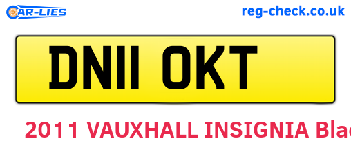 DN11OKT are the vehicle registration plates.