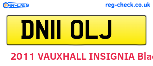 DN11OLJ are the vehicle registration plates.