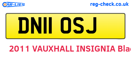DN11OSJ are the vehicle registration plates.