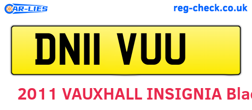 DN11VUU are the vehicle registration plates.