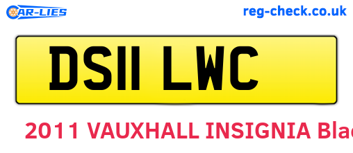 DS11LWC are the vehicle registration plates.
