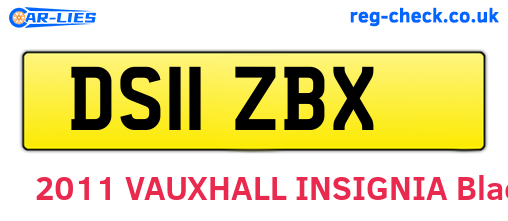 DS11ZBX are the vehicle registration plates.