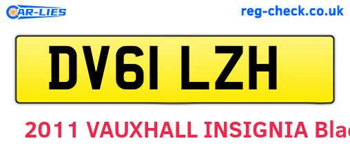 DV61LZH are the vehicle registration plates.