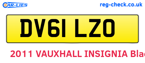 DV61LZO are the vehicle registration plates.