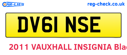 DV61NSE are the vehicle registration plates.