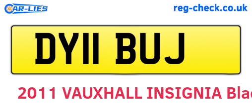 DY11BUJ are the vehicle registration plates.