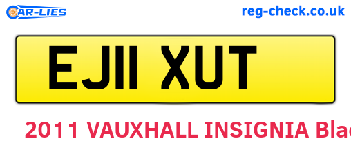 EJ11XUT are the vehicle registration plates.