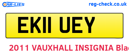 EK11UEY are the vehicle registration plates.