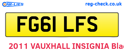 FG61LFS are the vehicle registration plates.