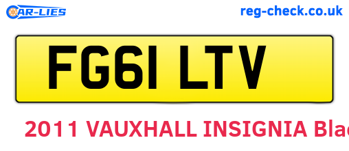 FG61LTV are the vehicle registration plates.