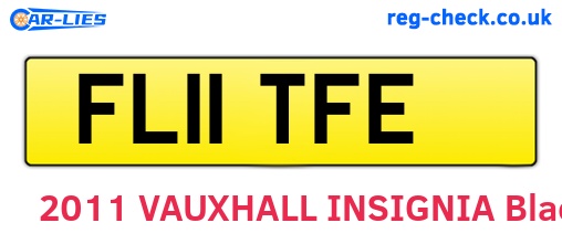 FL11TFE are the vehicle registration plates.