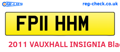 FP11HHM are the vehicle registration plates.