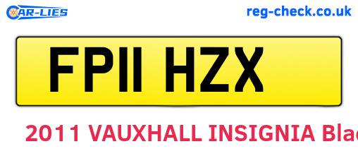 FP11HZX are the vehicle registration plates.