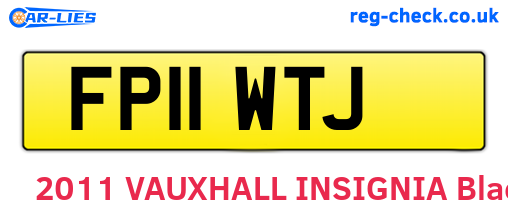 FP11WTJ are the vehicle registration plates.