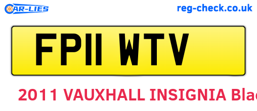 FP11WTV are the vehicle registration plates.