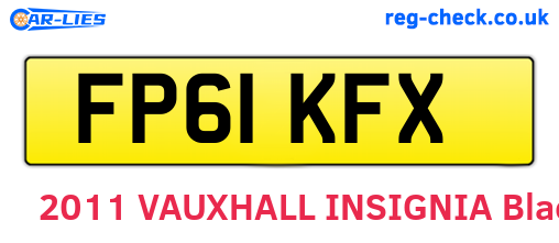 FP61KFX are the vehicle registration plates.