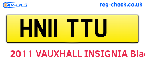 HN11TTU are the vehicle registration plates.