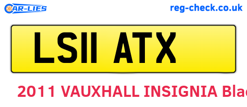 LS11ATX are the vehicle registration plates.