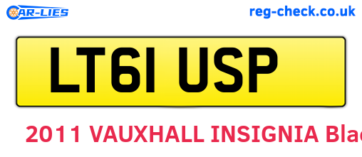 LT61USP are the vehicle registration plates.