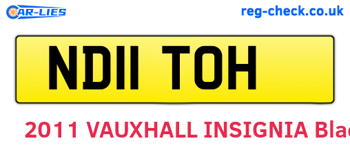 ND11TOH are the vehicle registration plates.