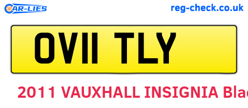 OV11TLY are the vehicle registration plates.