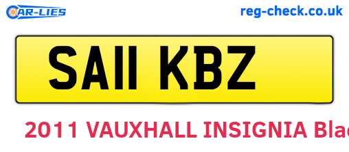 SA11KBZ are the vehicle registration plates.