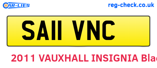 SA11VNC are the vehicle registration plates.