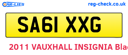 SA61XXG are the vehicle registration plates.