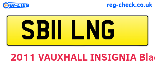 SB11LNG are the vehicle registration plates.
