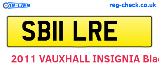 SB11LRE are the vehicle registration plates.