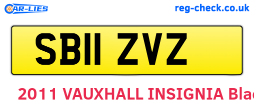 SB11ZVZ are the vehicle registration plates.