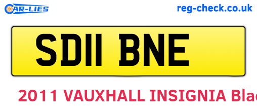 SD11BNE are the vehicle registration plates.