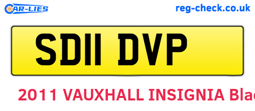 SD11DVP are the vehicle registration plates.