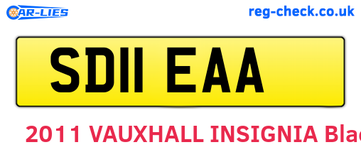 SD11EAA are the vehicle registration plates.