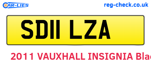 SD11LZA are the vehicle registration plates.