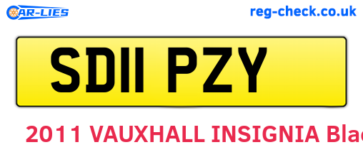 SD11PZY are the vehicle registration plates.