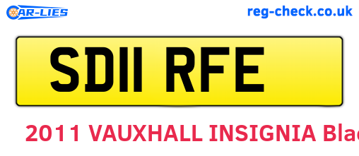 SD11RFE are the vehicle registration plates.