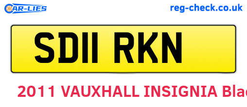 SD11RKN are the vehicle registration plates.