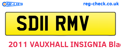 SD11RMV are the vehicle registration plates.
