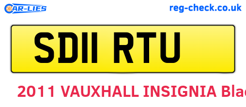 SD11RTU are the vehicle registration plates.