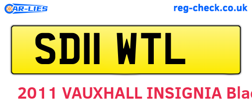 SD11WTL are the vehicle registration plates.