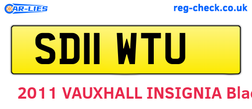 SD11WTU are the vehicle registration plates.