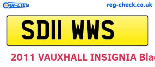 SD11WWS are the vehicle registration plates.