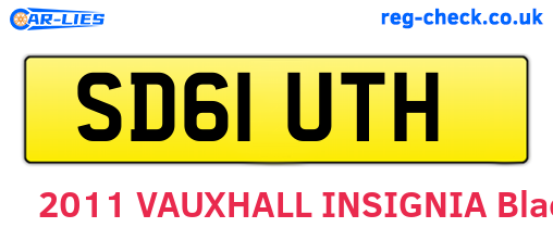 SD61UTH are the vehicle registration plates.