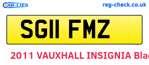 SG11FMZ are the vehicle registration plates.