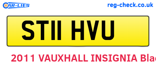 ST11HVU are the vehicle registration plates.