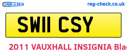 SW11CSY are the vehicle registration plates.