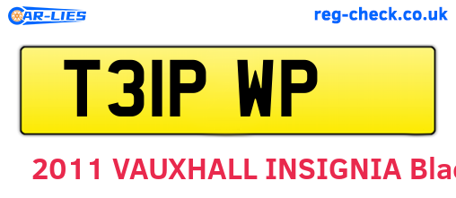 T31PWP are the vehicle registration plates.