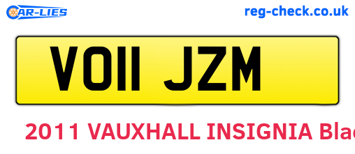 VO11JZM are the vehicle registration plates.