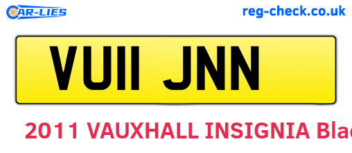 VU11JNN are the vehicle registration plates.